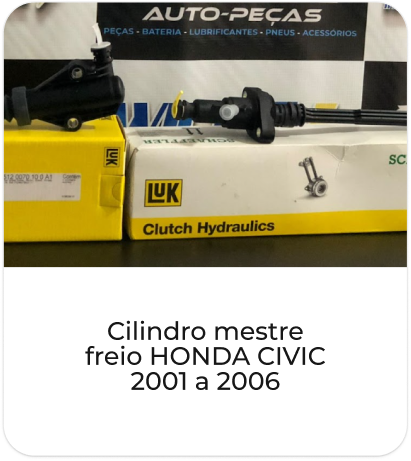 Cilindro mestre freio HONDA CIVIC 2001 a 2006